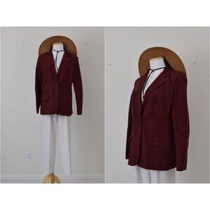 Vintage 90s Union-Made ILGWU Rustic‎ Red Jacket